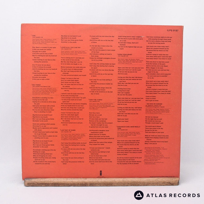 Jim Capaldi - Oh How We Danced - Gatefold LP Vinyl Record - VG+/EX