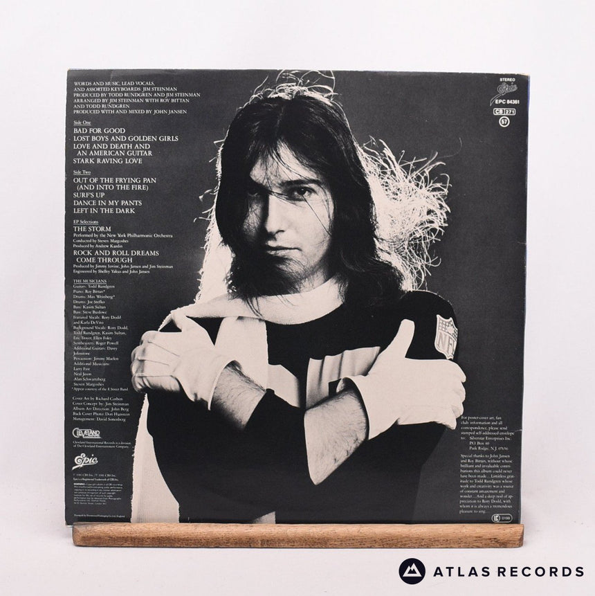 Jim Steinman - Bad For Good - Lyric Sheet LP Vinyl Record - EX/VG+