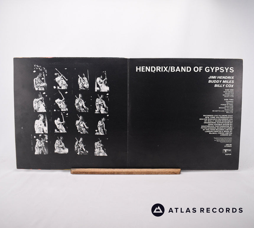 Jimi Hendrix - Band Of Gypsys - A ▽ 1 B=1 LP Vinyl Record - VG+/EX