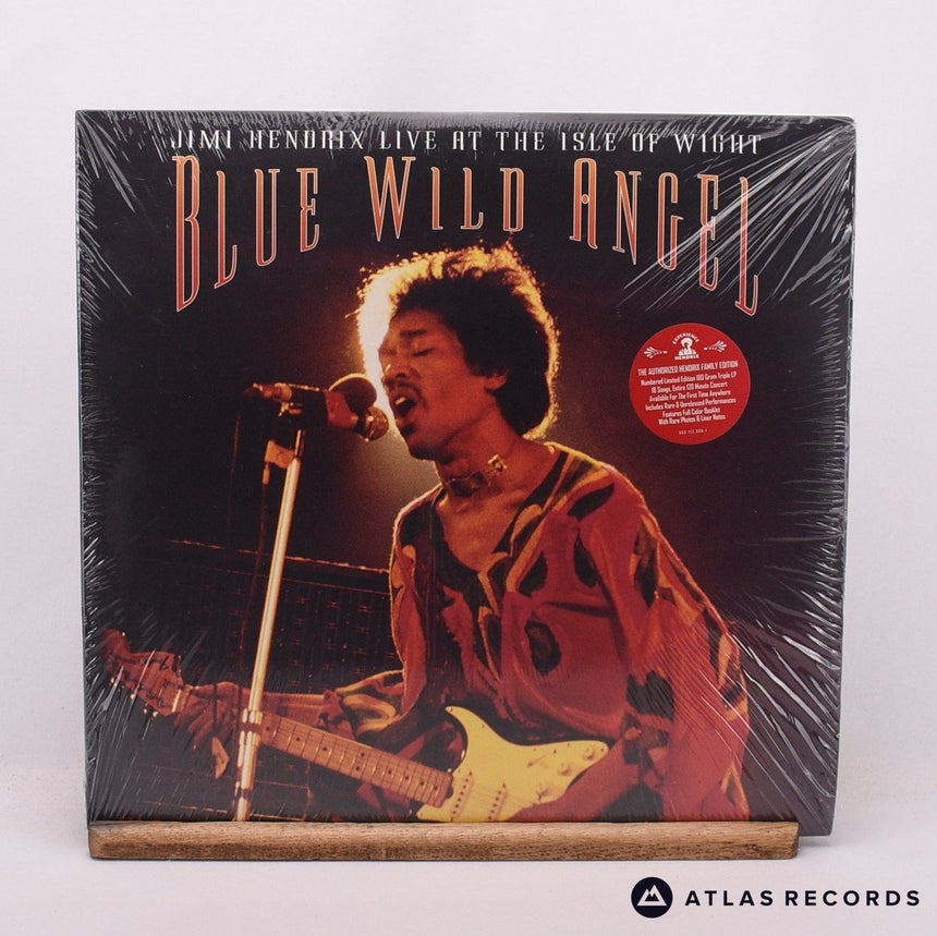 Jimi Hendrix Blue Wild Angel: Jimi Hendrix Live At The Isle Of Wight 3 x LP Vinyl Record - Front Cover & Record