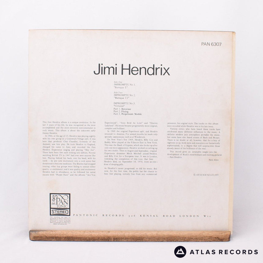 Jimi Hendrix - Impromptu - A-2 B-2 LP Vinyl Record - VG+/EX