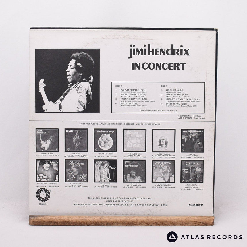 Jimi Hendrix - In Concert - LP Vinyl Record - VG+/EX