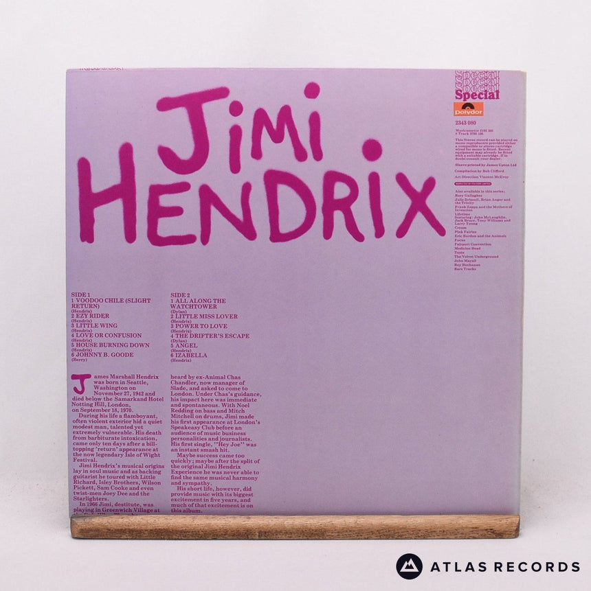 Jimi Hendrix - Jimi Hendrix - A//1 B//1 LP Vinyl Record - VG+/EX