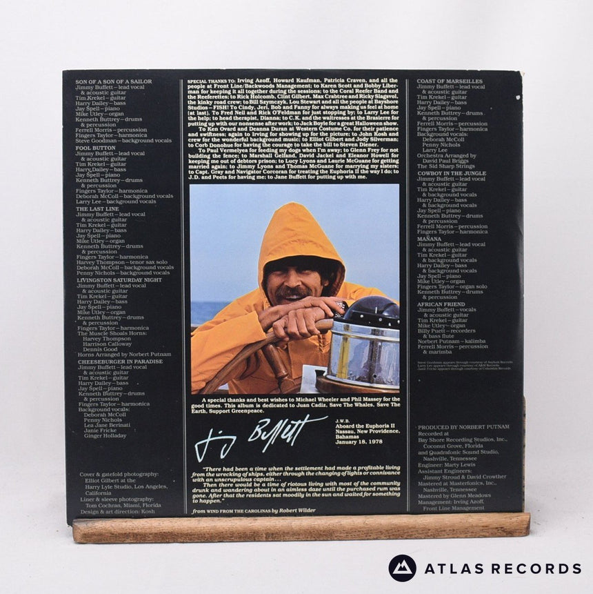 Jimmy Buffett - Son Of A Son Of A Sailor - Gatefold Us LP Vinyl Record - VG+/VG+