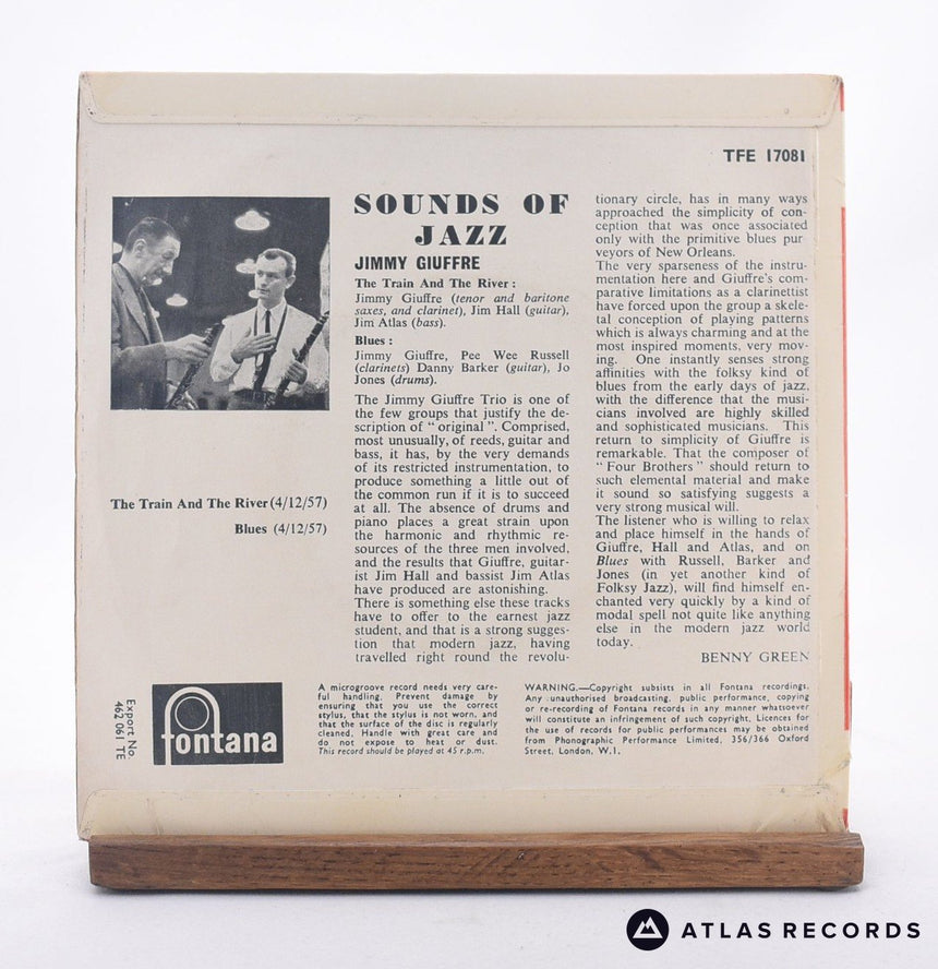 Jimmy Giuffre - The Train And The River - 7" Vinyl Record - EX/VG+