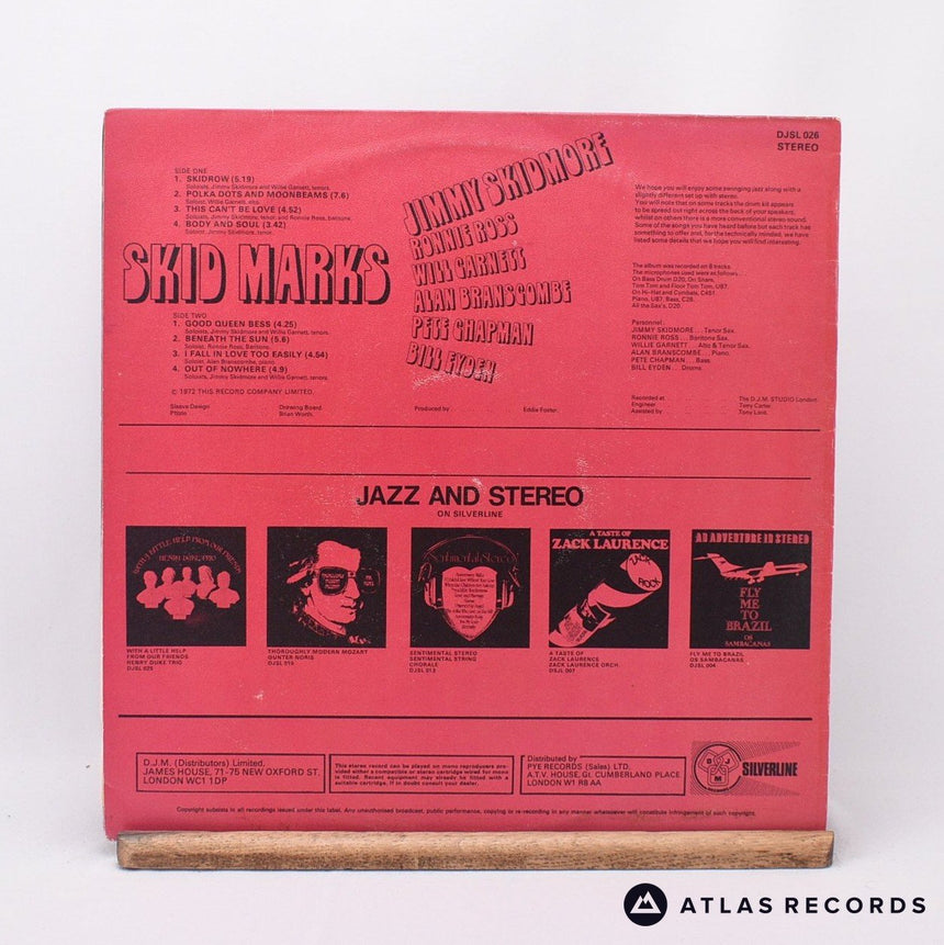 Jimmy Skidmore - Skid Marks - LP Vinyl Record - VG+/VG+
