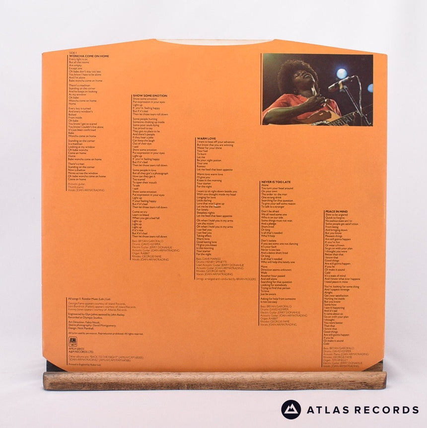 Joan Armatrading - Show Some Emotion - LP Vinyl Record - VG+/VG+