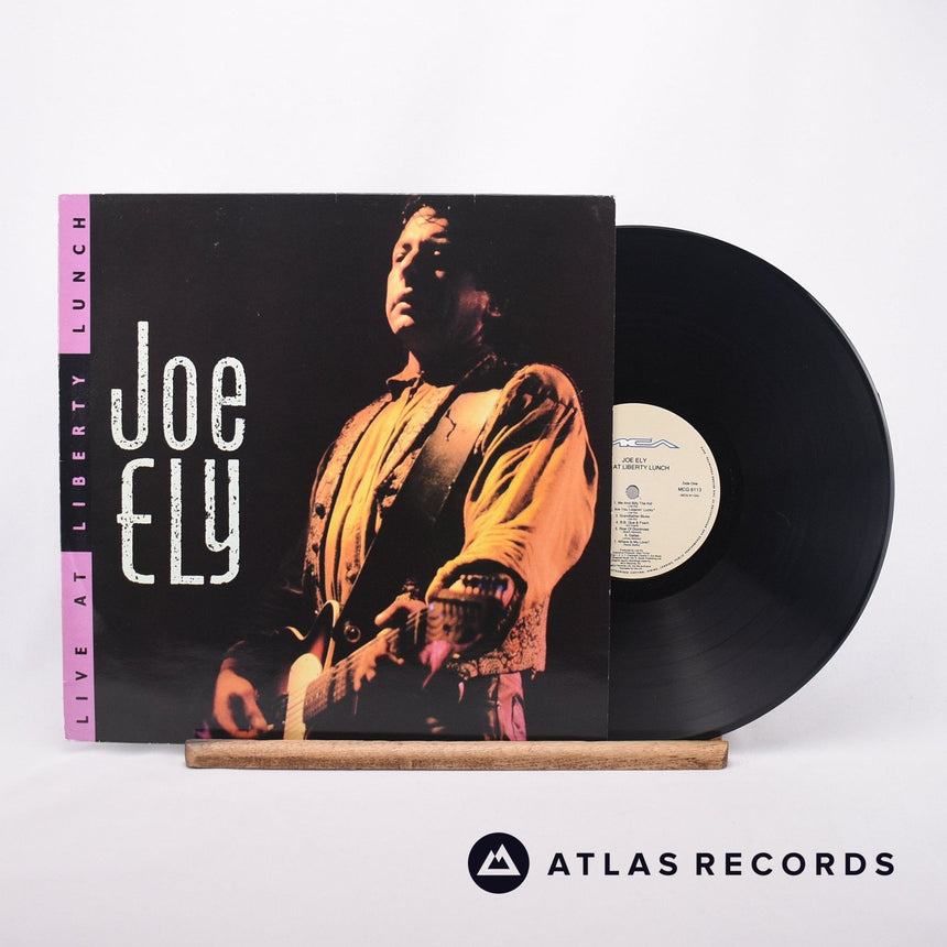 Joe Ely Live At Liberty Lunch LP Vinyl Record - Front Cover & Record