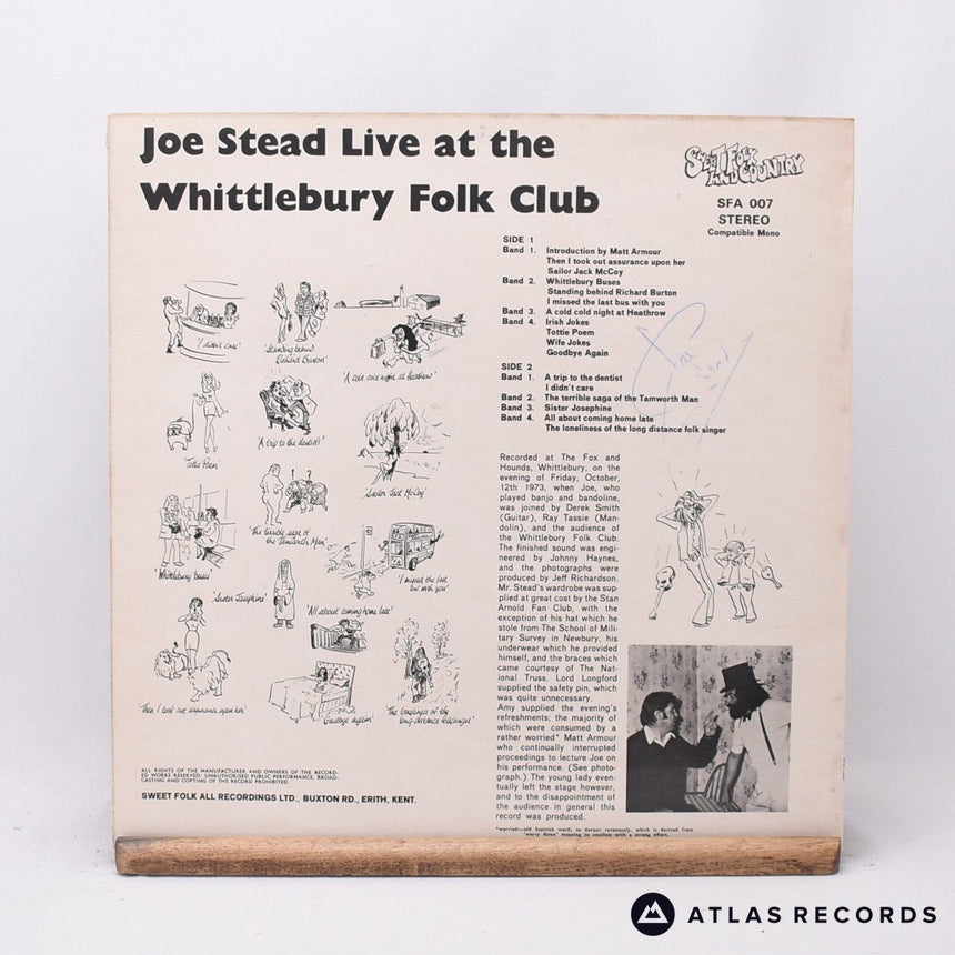 Joe Stead - Live At The Whittlebury Folk Club - +A +B LP Vinyl Record - EX/EX