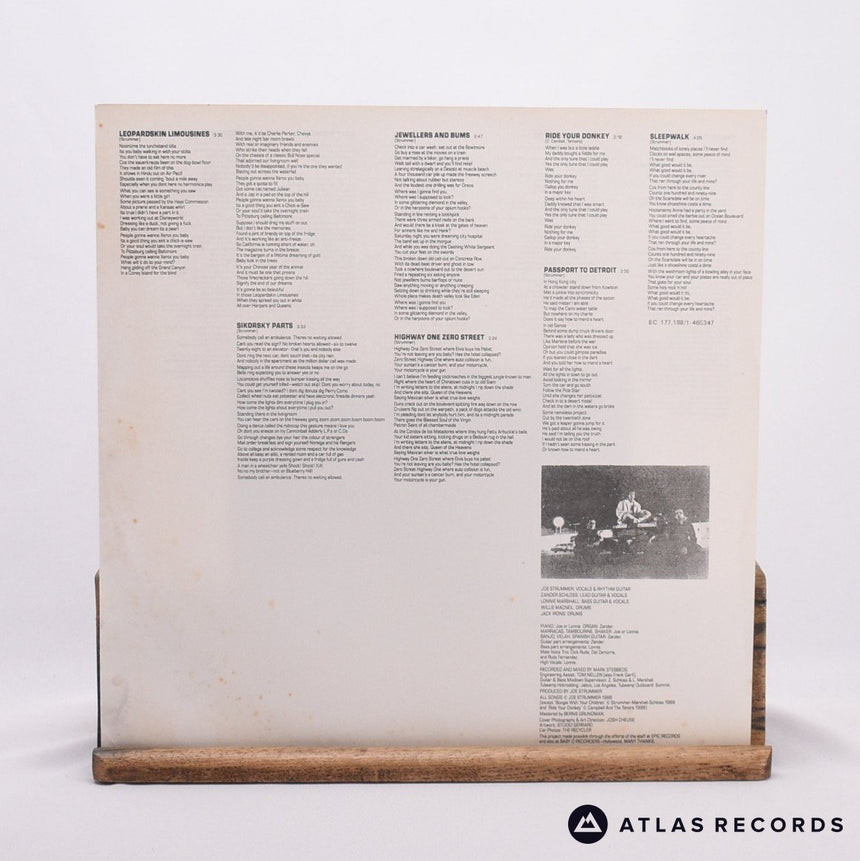 Joe Strummer - Earthquake Weather - A B LP Vinyl Record - VG+/EX