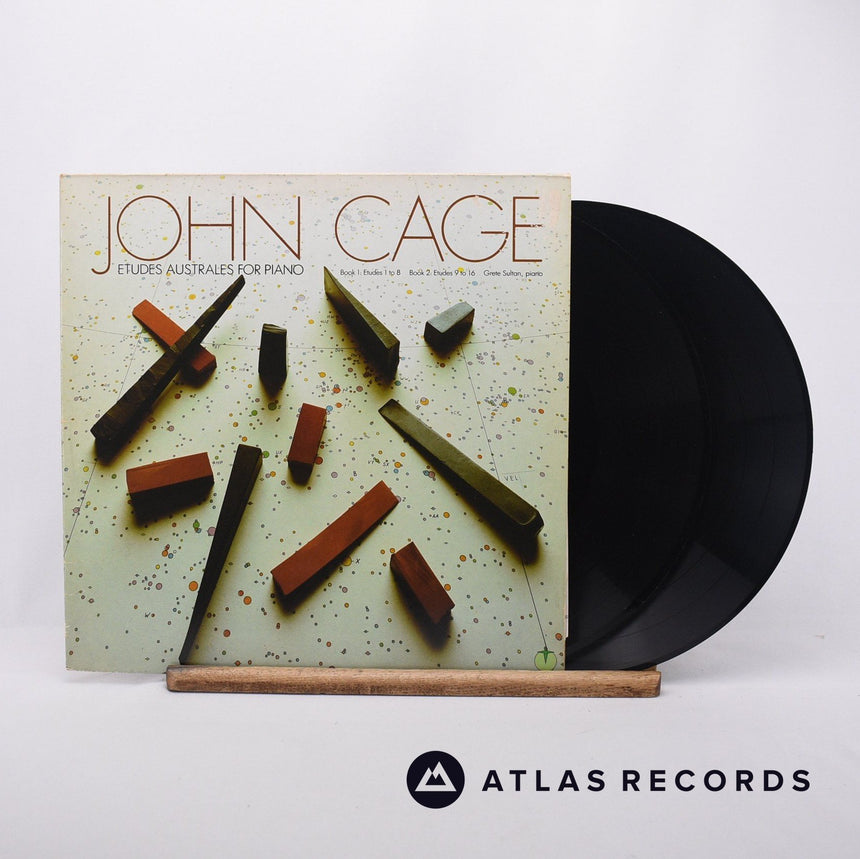 John Cage Etudes Australes For Piano 2 x LP Vinyl Record - Front Cover & Record