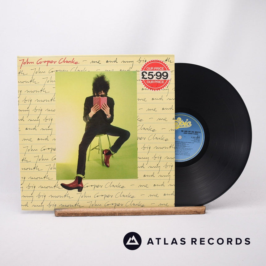 John Cooper Clarke Me And My Big Mouth LP Vinyl Record - Front Cover & Record