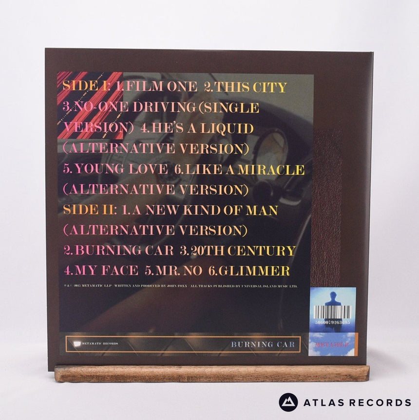 John Foxx - Burning Car - Gatefold 1/A 2/A LP Vinyl Record - NM/NM