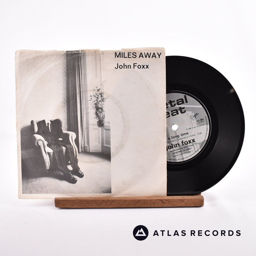 John Foxx Miles Away 7" Vinyl Record - Front Cover & Record