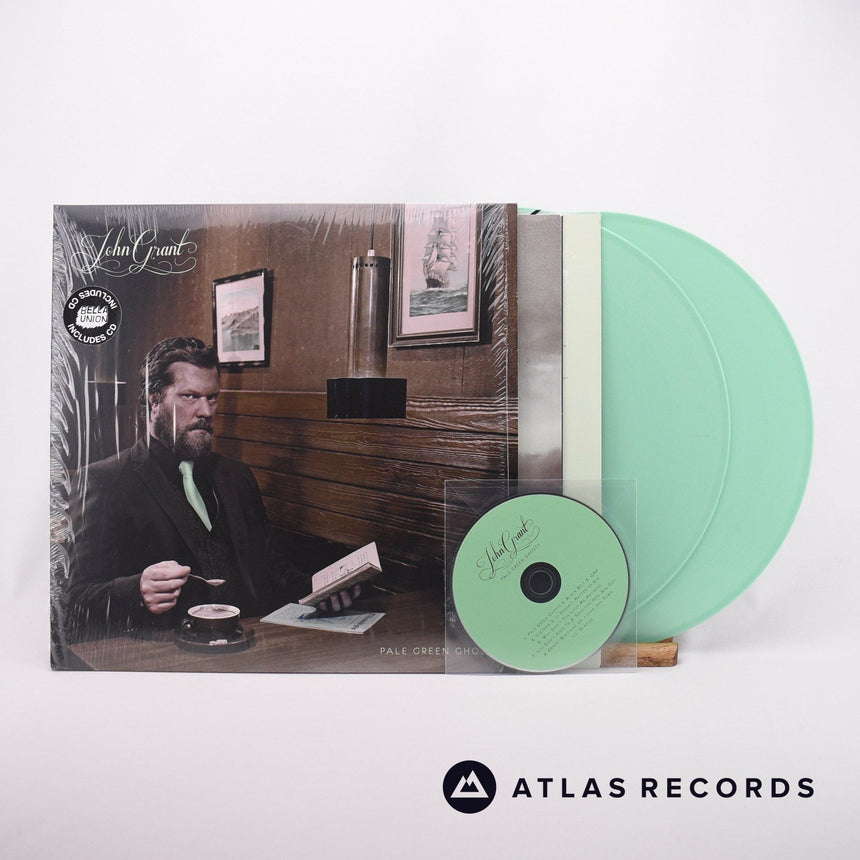 John Grant Pale Green Ghosts 2 x LP + CD Vinyl Record - Front Cover & Record