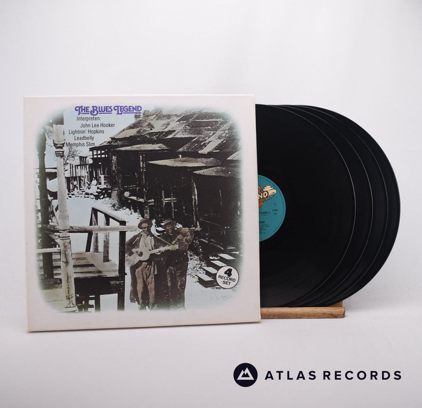 John Lee Hooker The Blues Legend 4 x LP Vinyl Record - Front Cover & Record