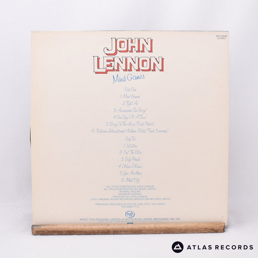 John Lennon - Mind Games - Reissue LP Vinyl Record - EX/EX