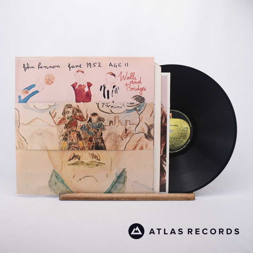 John Lennon Walls And Bridges LP Vinyl Record - Front Cover & Record