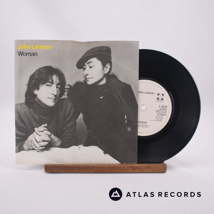John Lennon Woman 7" Vinyl Record - Front Cover & Record