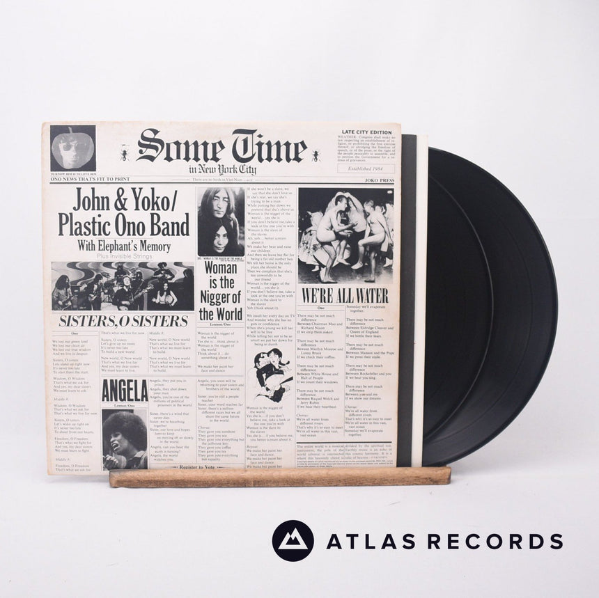 John Lennon & Yoko Ono Some Time In New York City 2 x LP Vinyl Record - Front Cover & Record
