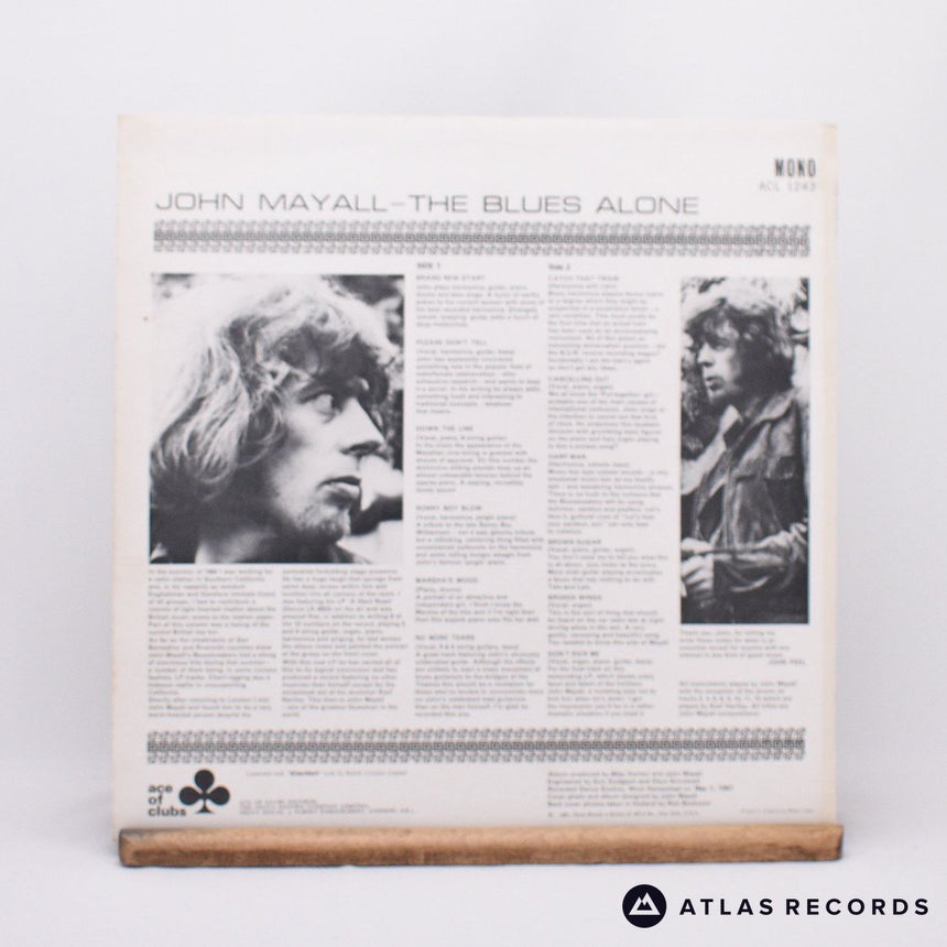 John Mayall - The Blues Alone - Mono -1 -1 LP Vinyl Record - EX/EX