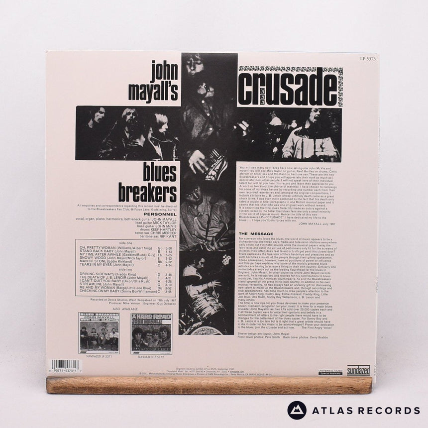 John Mayall & The Bluesbreakers - Crusade - 180G Mono LP Vinyl Record - EX/NM