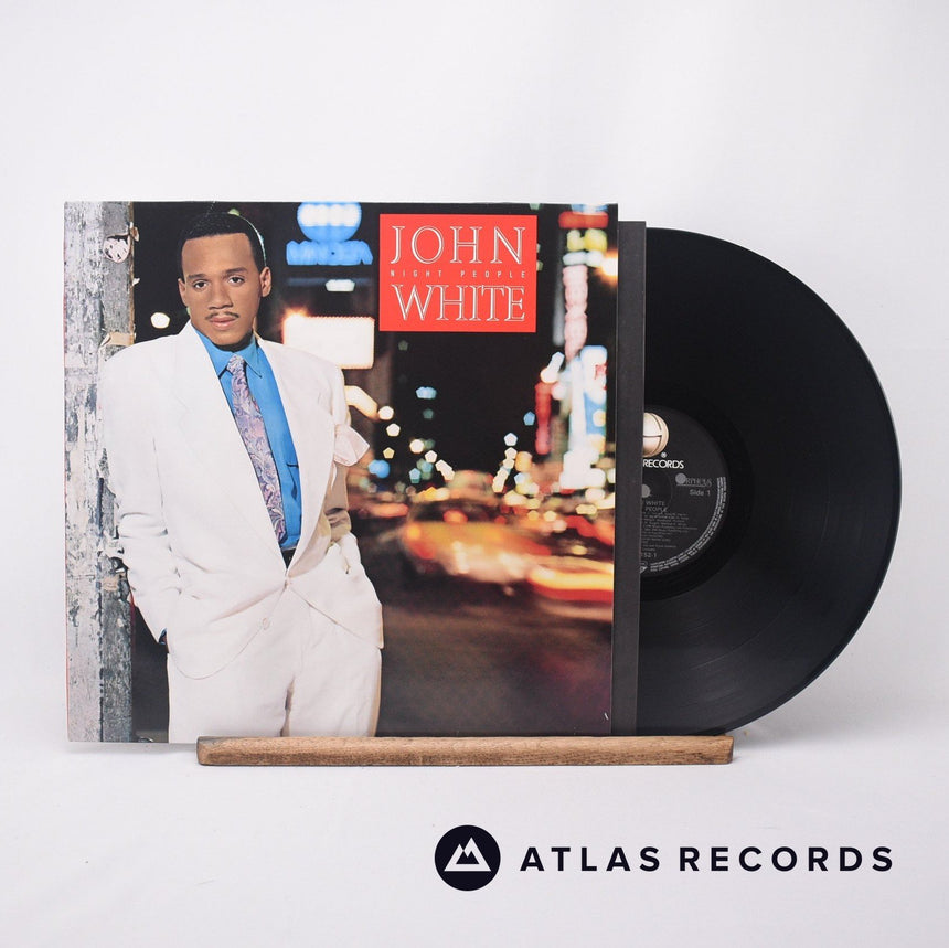 John White Night People LP Vinyl Record - Front Cover & Record