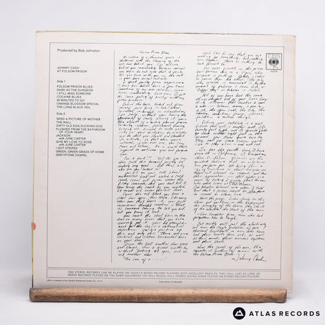Johnny Cash - At Folsom Prison - A1 B1 LP Vinyl Record - VG+/EX