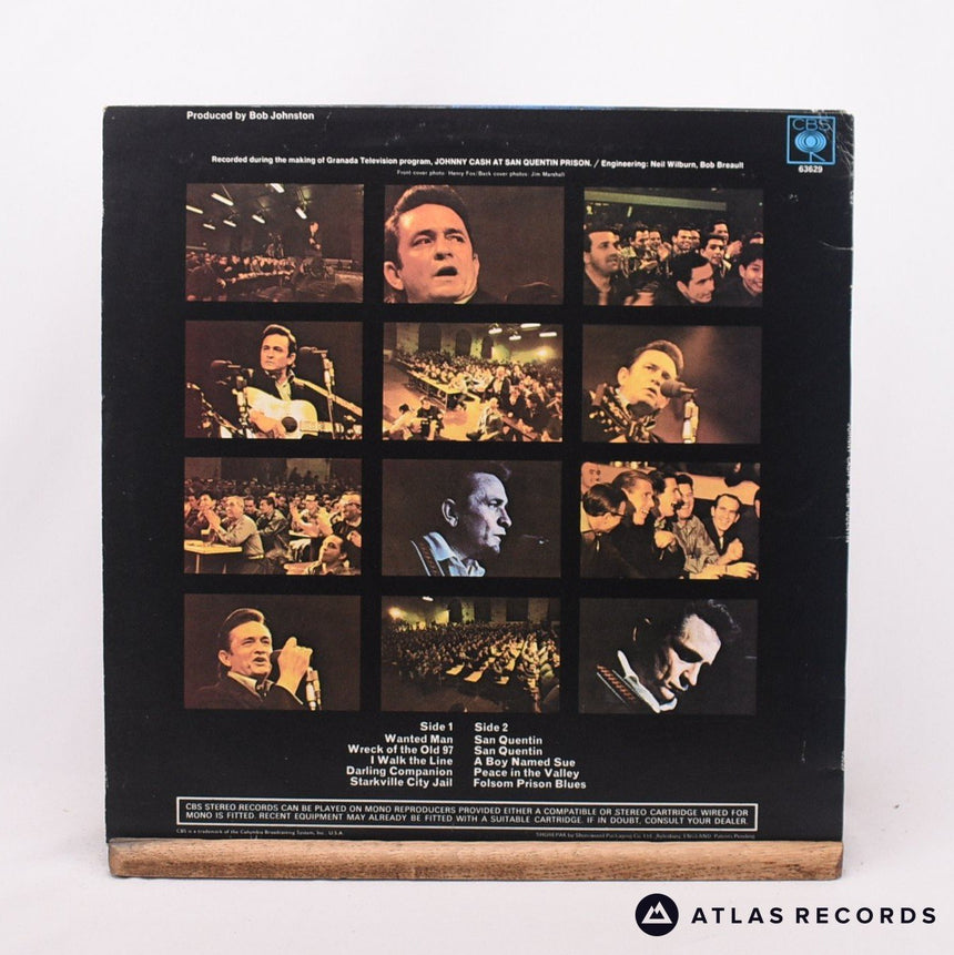 Johnny Cash - Johnny Cash At San Quentin - Reissue LP Vinyl Record - EX/EX