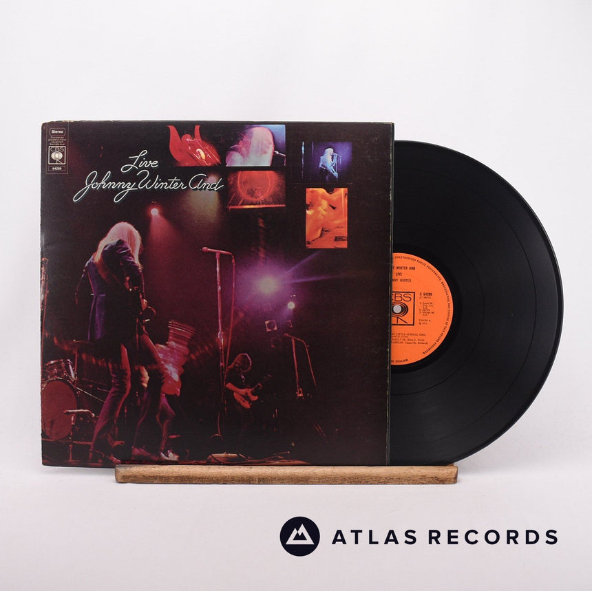 Johnny Winter And Live LP Vinyl Record - Front Cover & Record