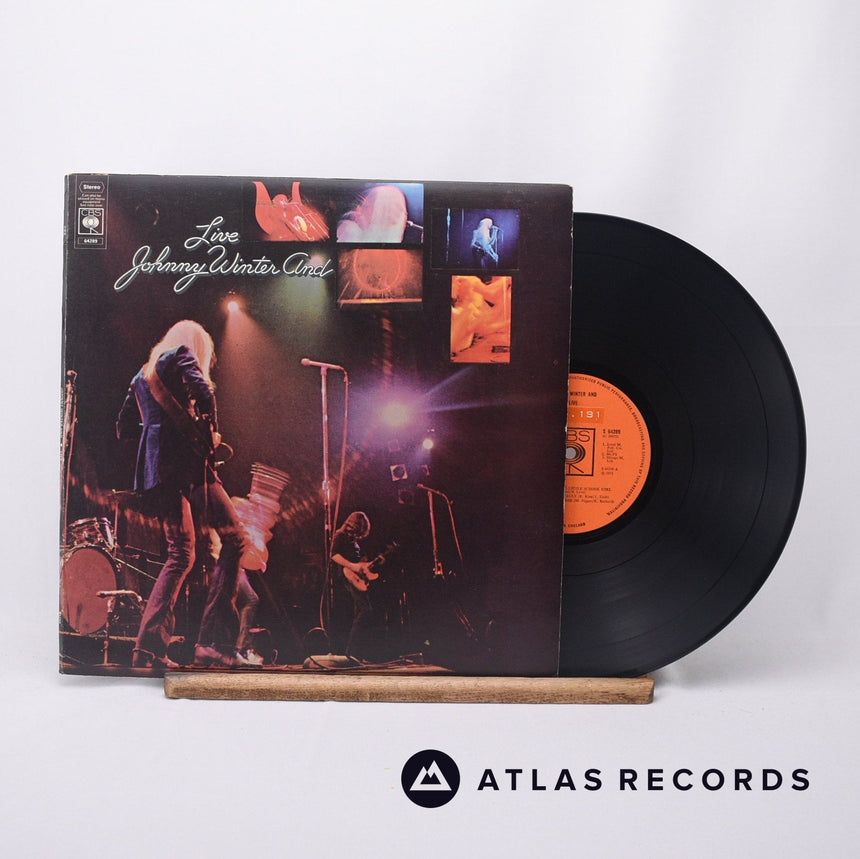 Johnny Winter And - Live - Gatefold LP Vinyl Record - VG+/EX