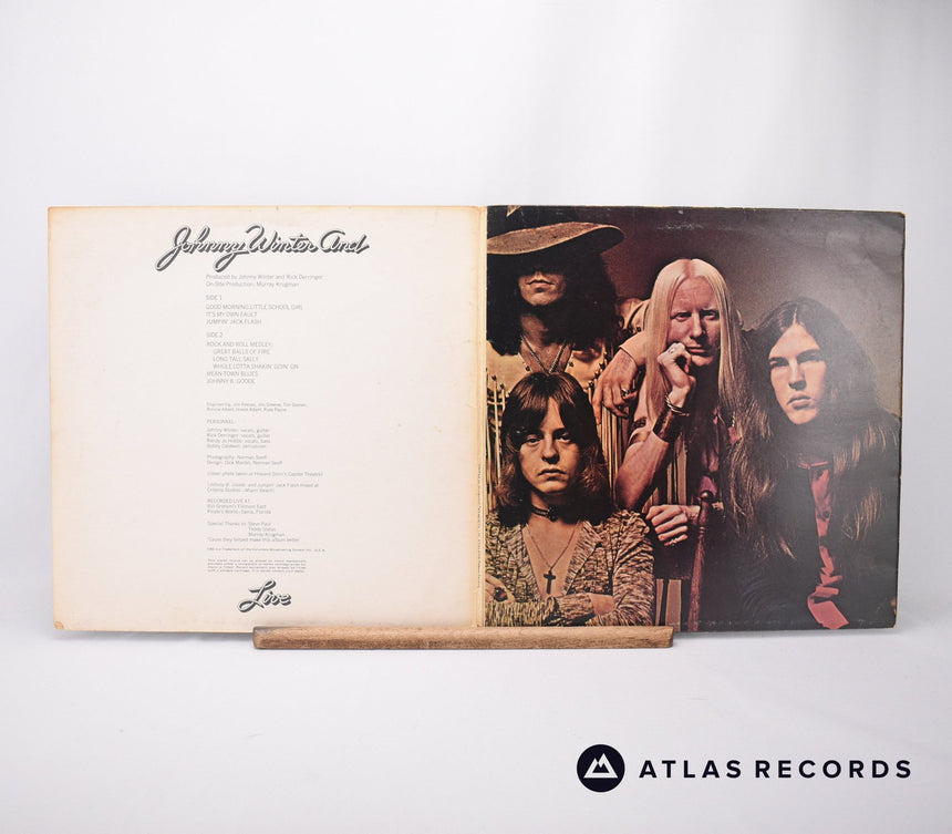 Johnny Winter And - Live - Gatefold A1 B1 LP Vinyl Record - VG/VG+