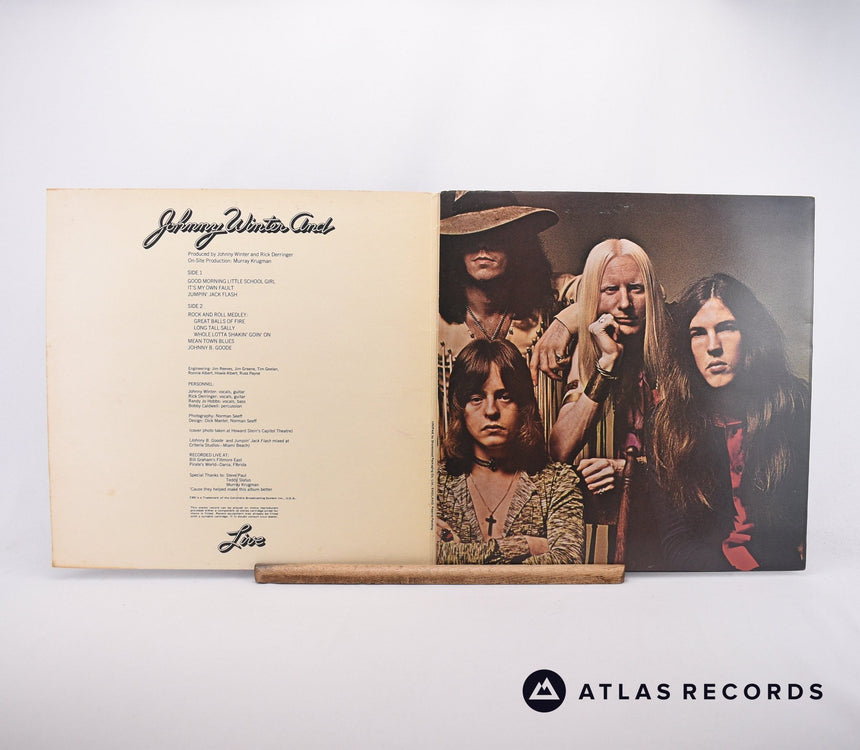Johnny Winter And - Live - Gatefold LP Vinyl Record - EX/EX