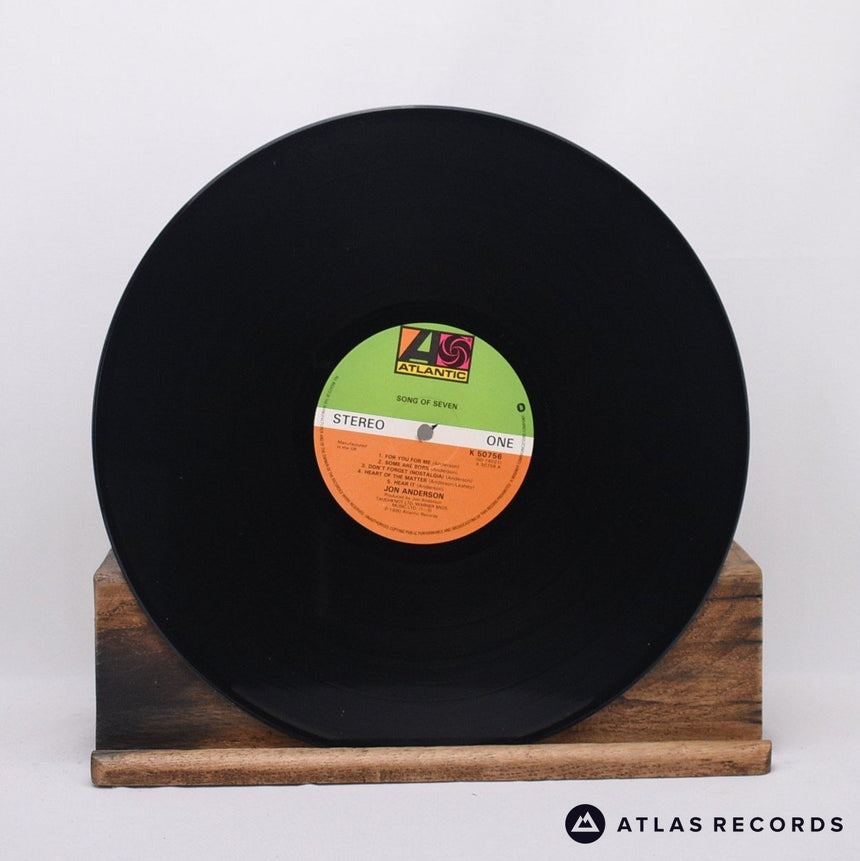 Jon Anderson - Song Of Seven - Strawberry LP Vinyl Record - EX/EX