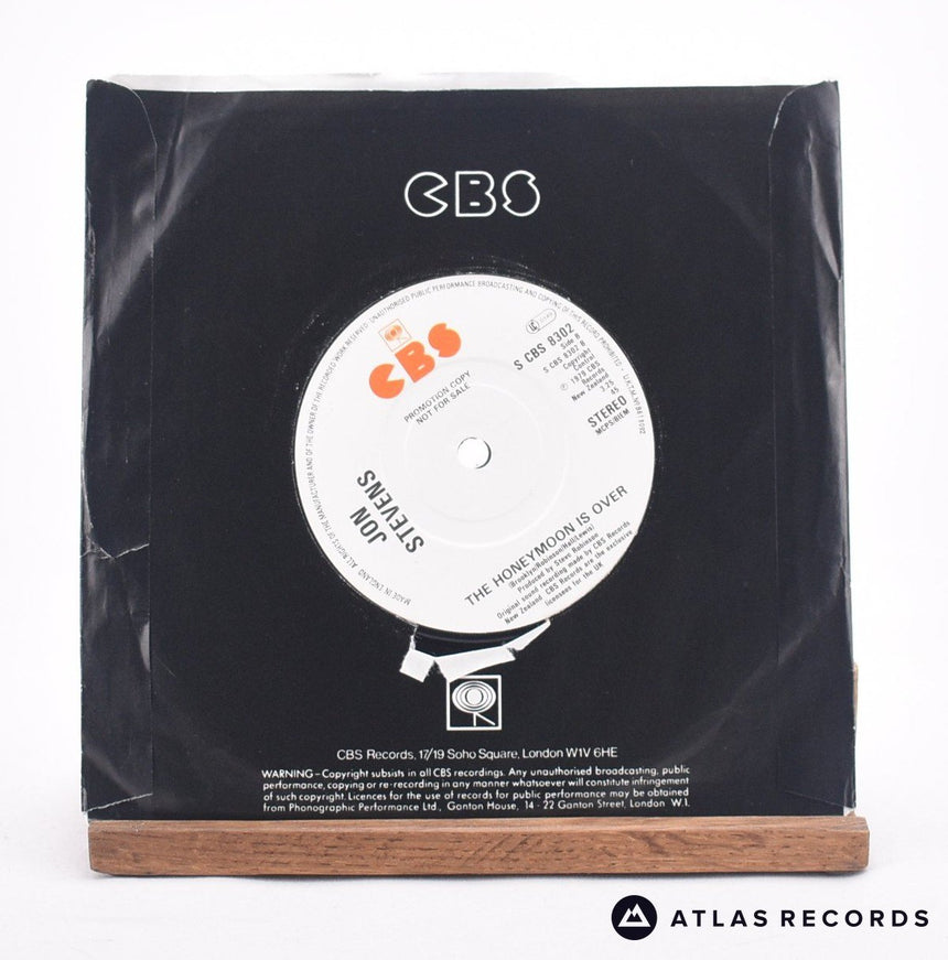 Jon Stevens - Jezebel - Promo 7" Vinyl Record - VG+/NM