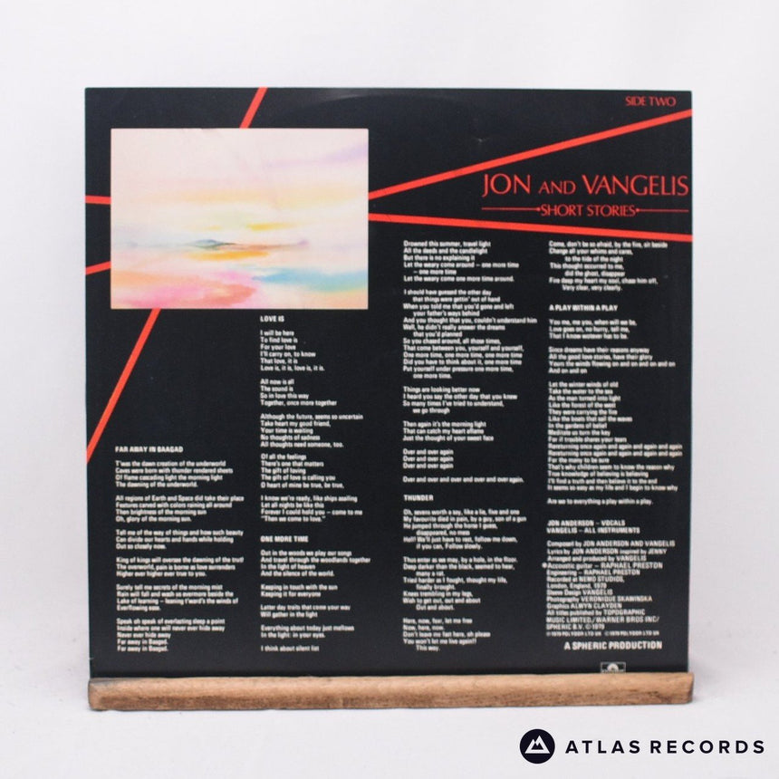 Jon & Vangelis - Short Stories - LP Vinyl Record - VG+/EX