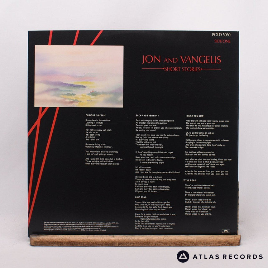 Jon & Vangelis - Short Stories - Strawberry LP Vinyl Record - VG+/EX