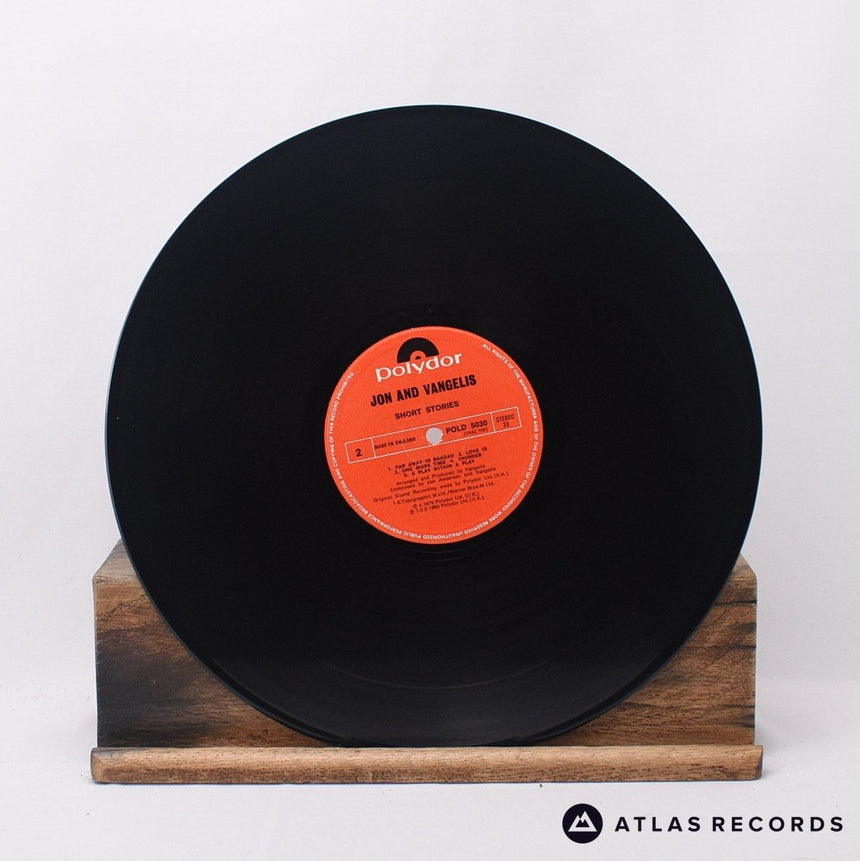 Jon & Vangelis - Short Stories - Strawberry LP Vinyl Record - VG+/EX