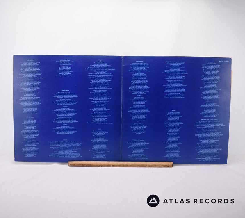 Joni Mitchell - Blue - Textured Sleeve LP Vinyl Record - EX/EX