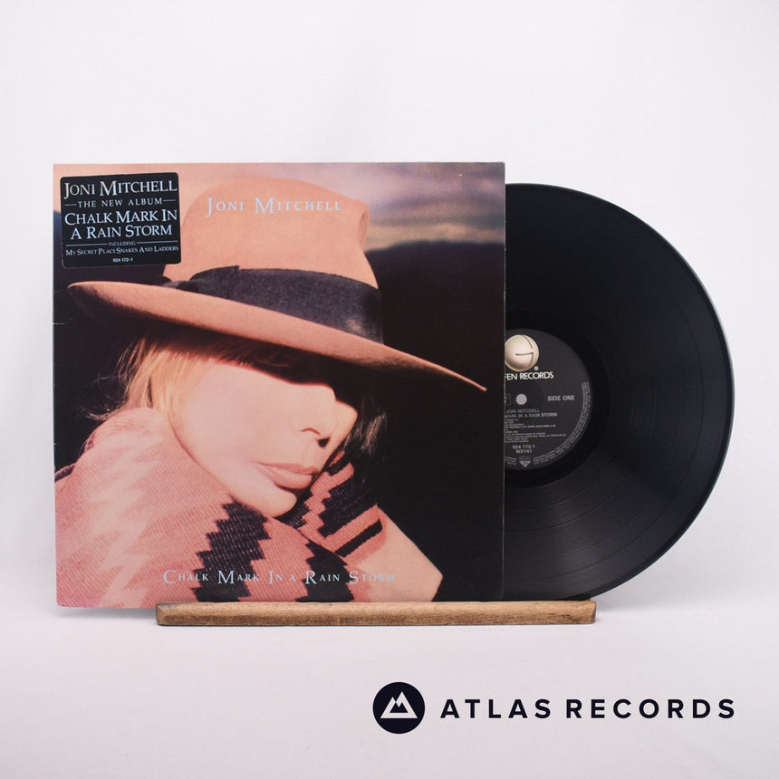 Joni Mitchell Chalk Mark In A Rain Storm LP Vinyl Record - Front Cover & Record