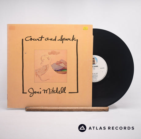 Joni Mitchell Court And Spark LP Vinyl Record - Front Cover & Record