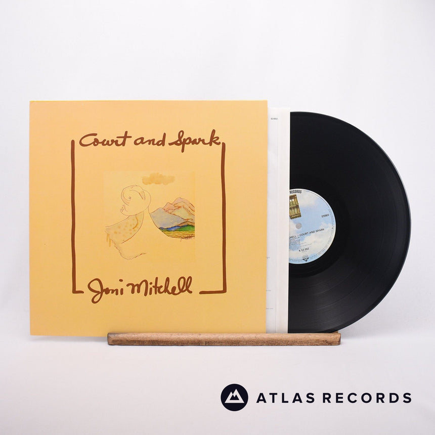 Joni Mitchell Court And Spark LP Vinyl Record - Front Cover & Record