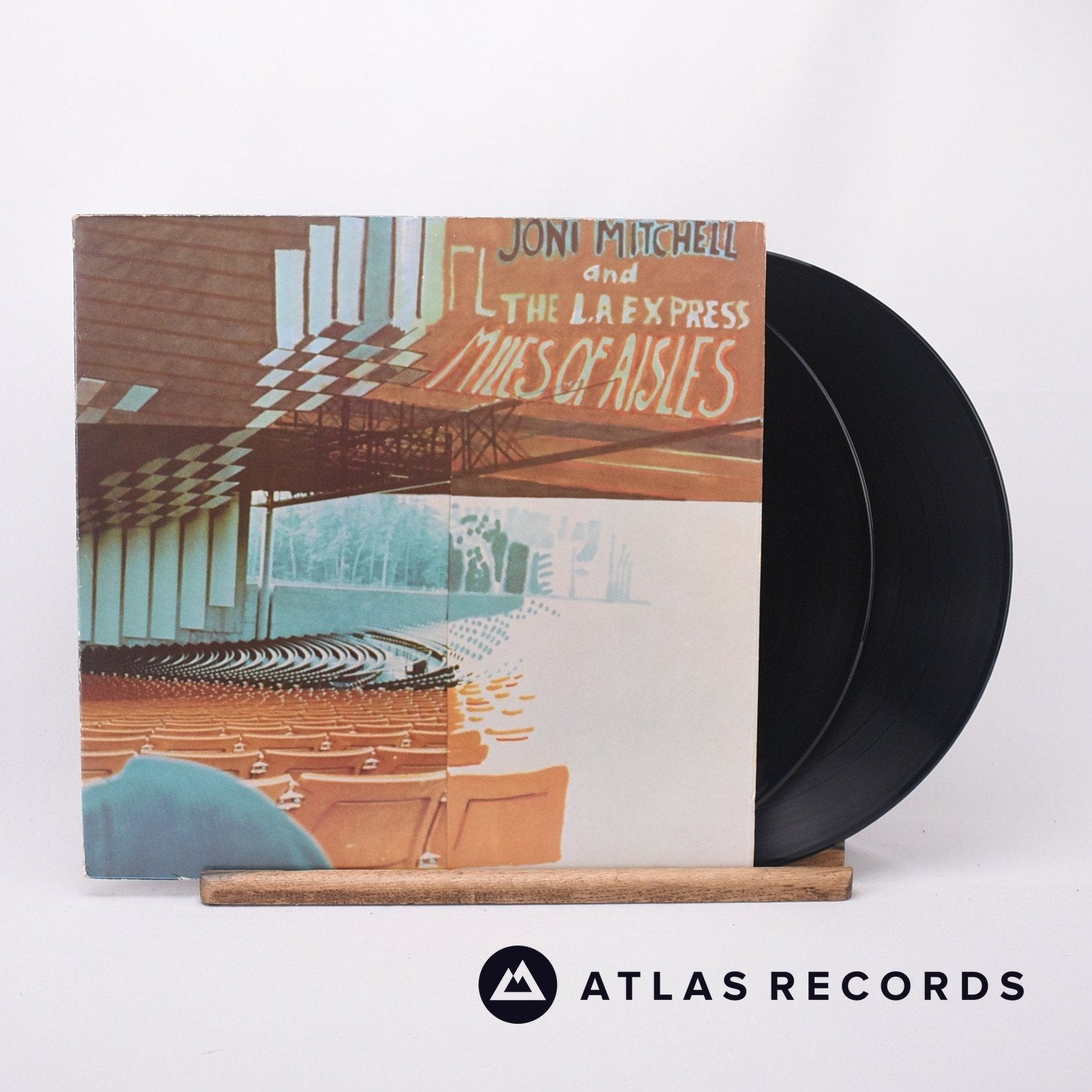 Joni Mitchell Miles Of Aisles 2 x LP Vinyl Record EX/EX – Atlas