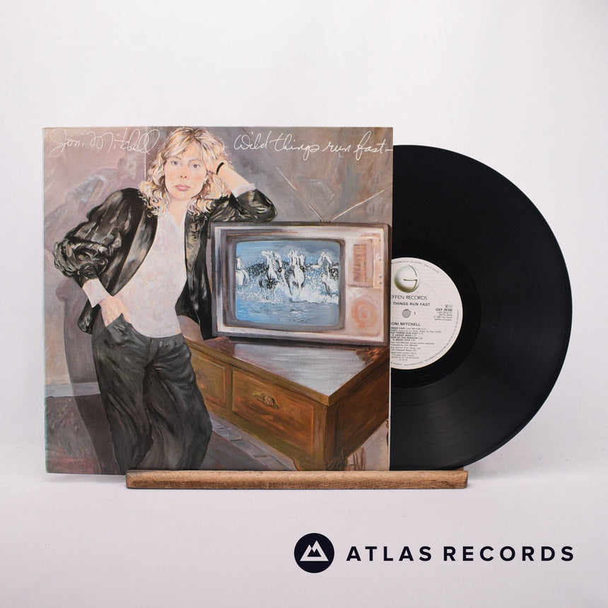 Joni Mitchell Wild Things Run Fast LP Vinyl Record - Front Cover & Record