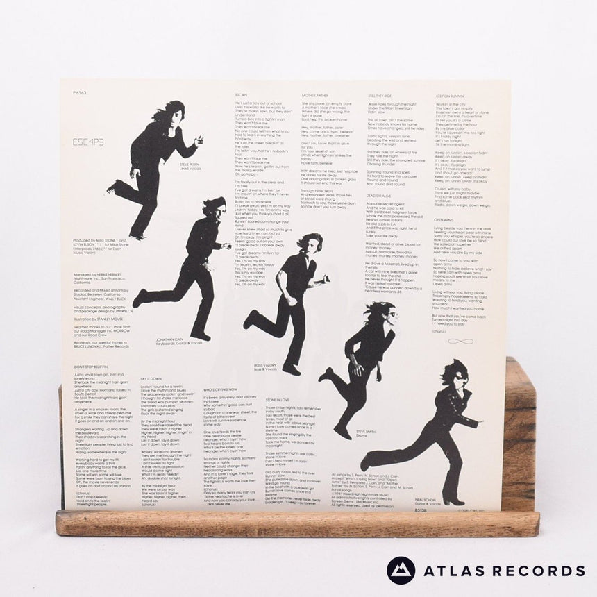 Journey - Escape - Lyric Sheet A1 B1 LP Vinyl Record - EX/EX