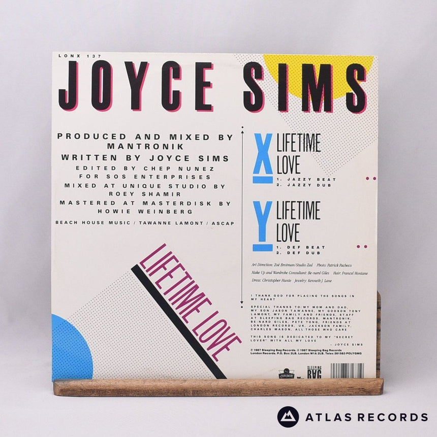 Joyce Sims - Lifetime Love - 12" Vinyl Record - EX/EX