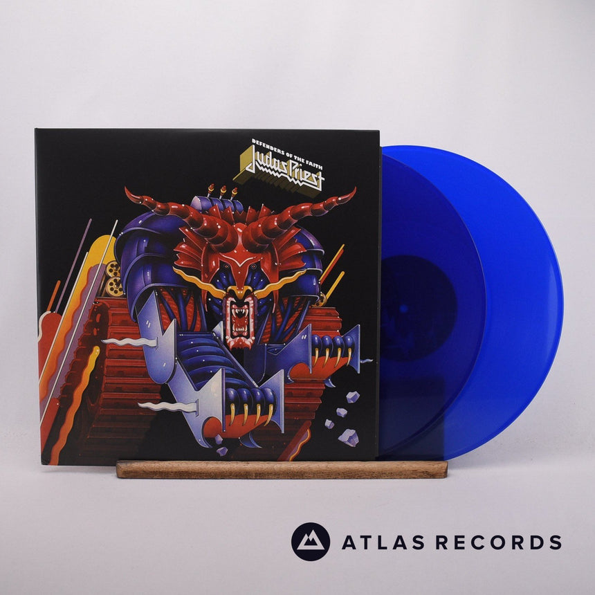 Judas Priest Defenders Of The Faith 2 x LP Vinyl Record - Front Cover & Record