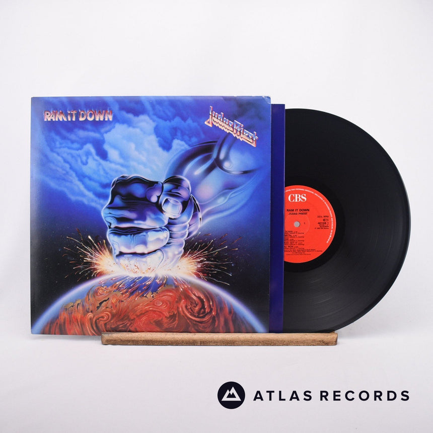 Judas Priest Ram It Down LP Vinyl Record - Front Cover & Record