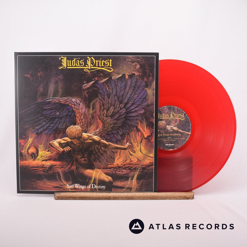 Judas Priest Sad Wings Of Destiny LP Vinyl Record - Front Cover & Record