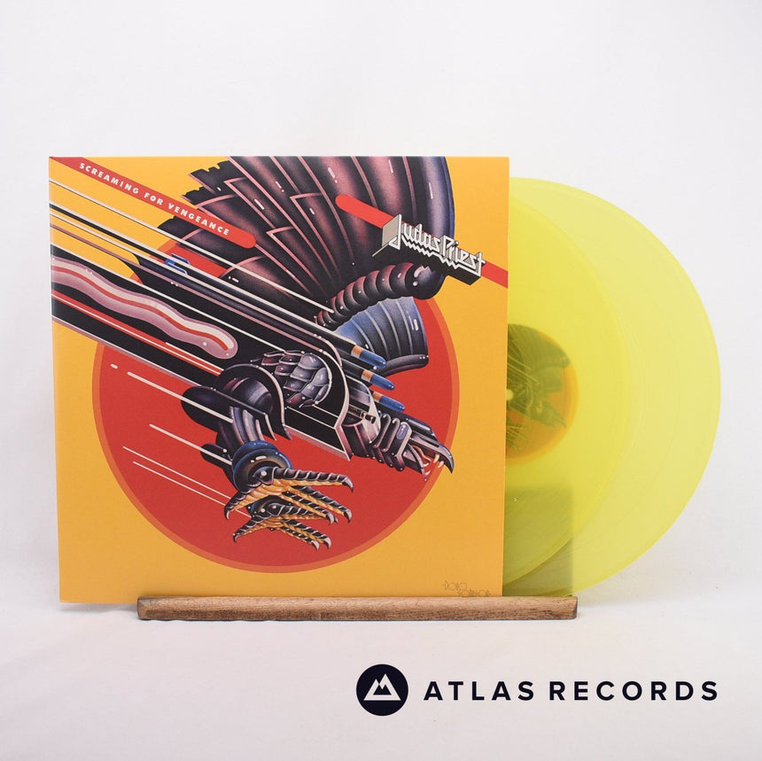Judas Priest Screaming For Vengeance 2 x LP Vinyl Record - Front Cover & Record